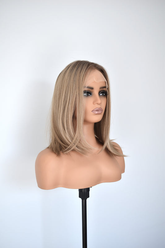 HAILEY Lace Front Synthetic Dark Blonde with Roots