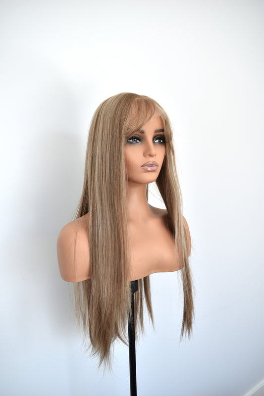 EVA Lace Front Synthetic with Fringe Dark Blonde