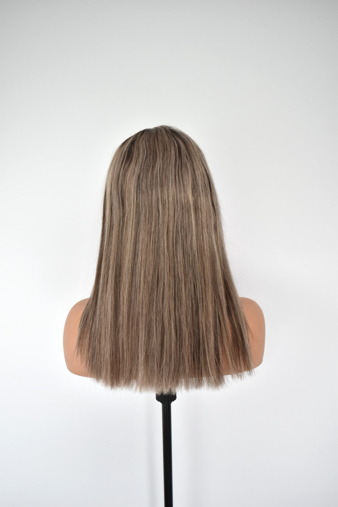 JESS Lace Front Human Hair 16" Brown Highlight RTS