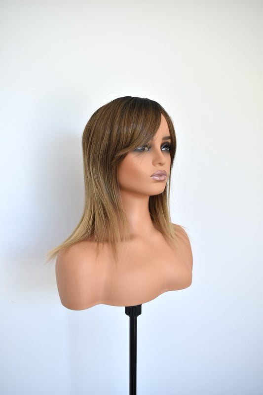 INDI Fringe Synthetic Ombre Dark Honey Blonde