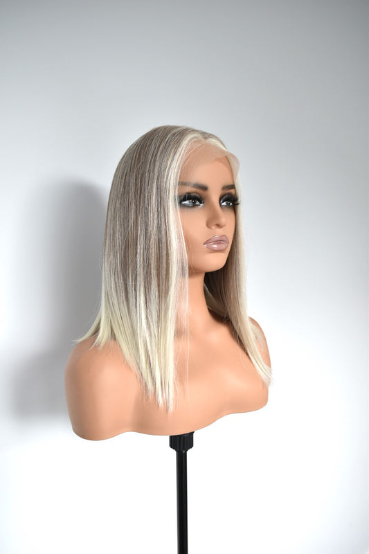 CLAIRE Lace Front Synthetic Ash Blonde Ombre