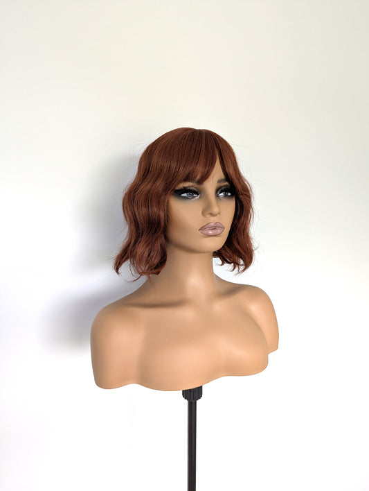 VIVIAN Fringe Synthetic Red