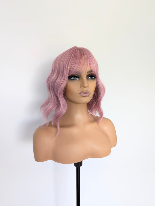 CELINE Fringe Synthetic Pink
