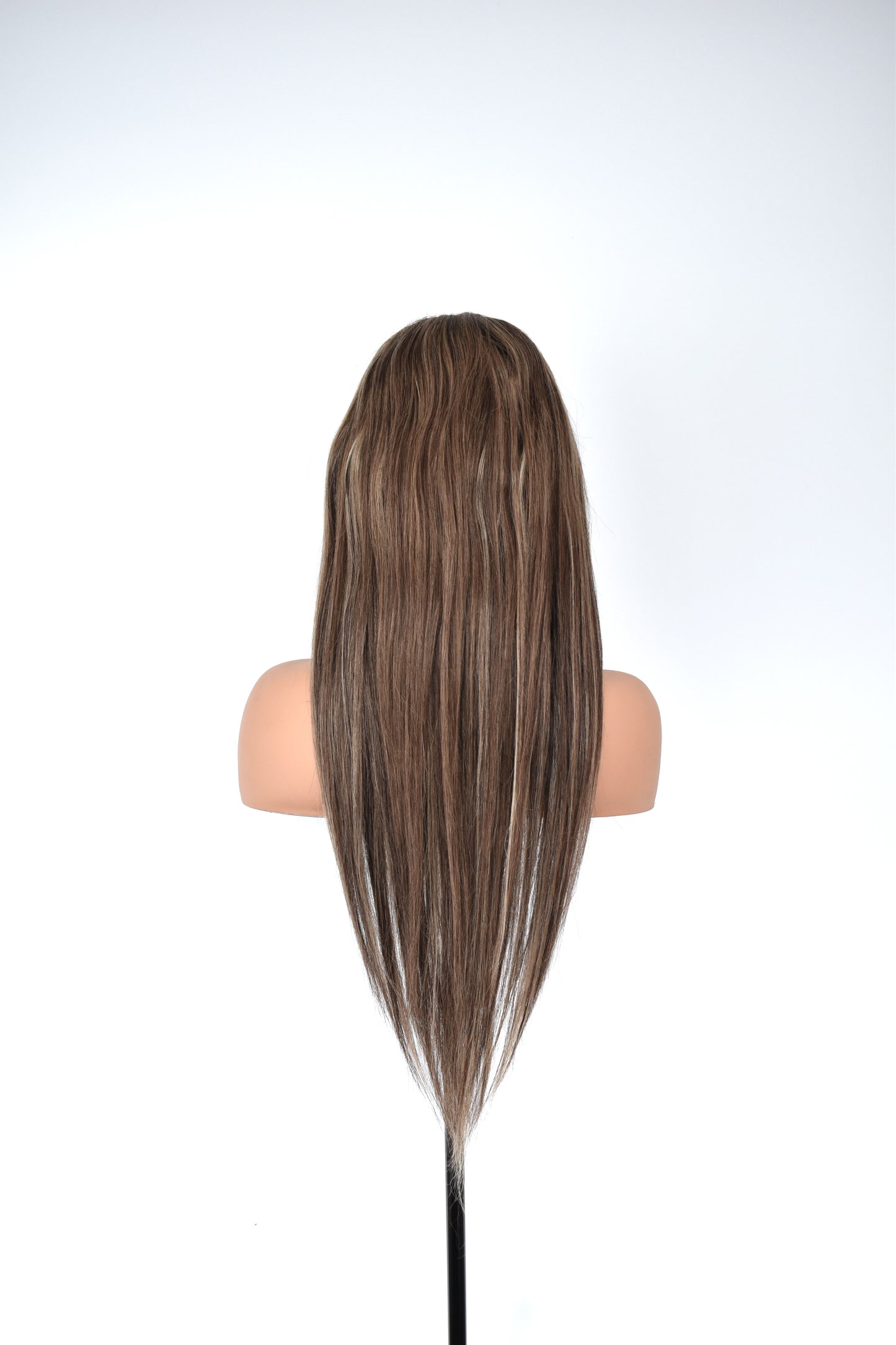 BILLIE Lace Front Human Hair Ash Brown with Highlights MTO