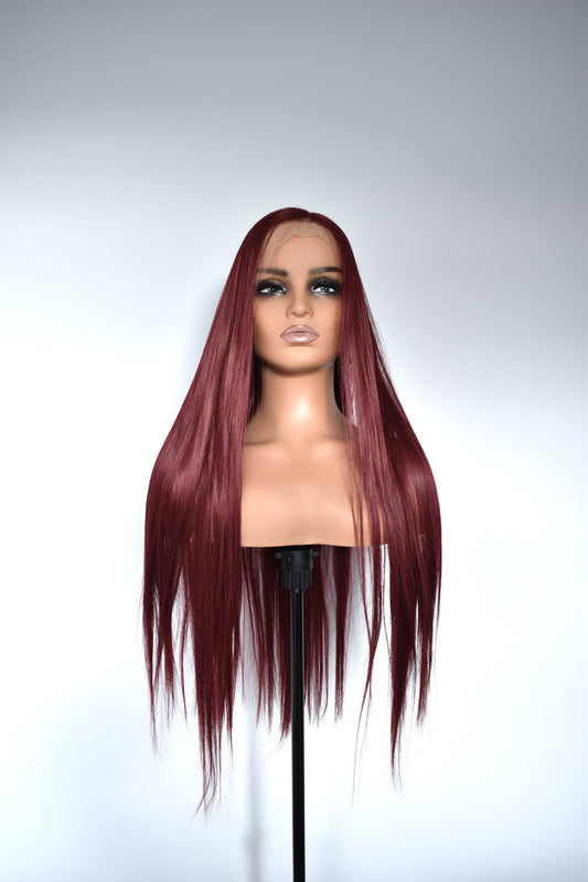 WILLOW Lace Front Synthetic Burgundy
