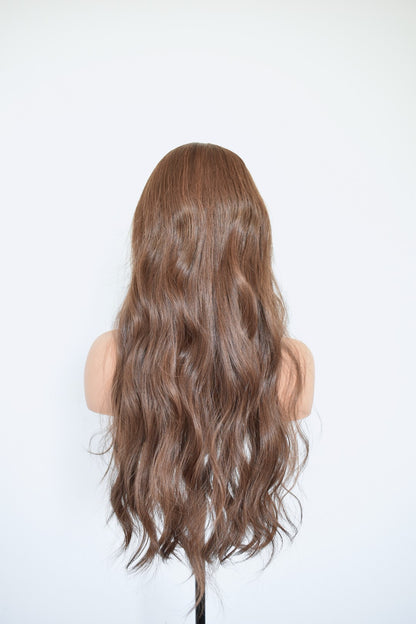 CARMEN Lace Front Synthetic Chocolate Brown with Highlights