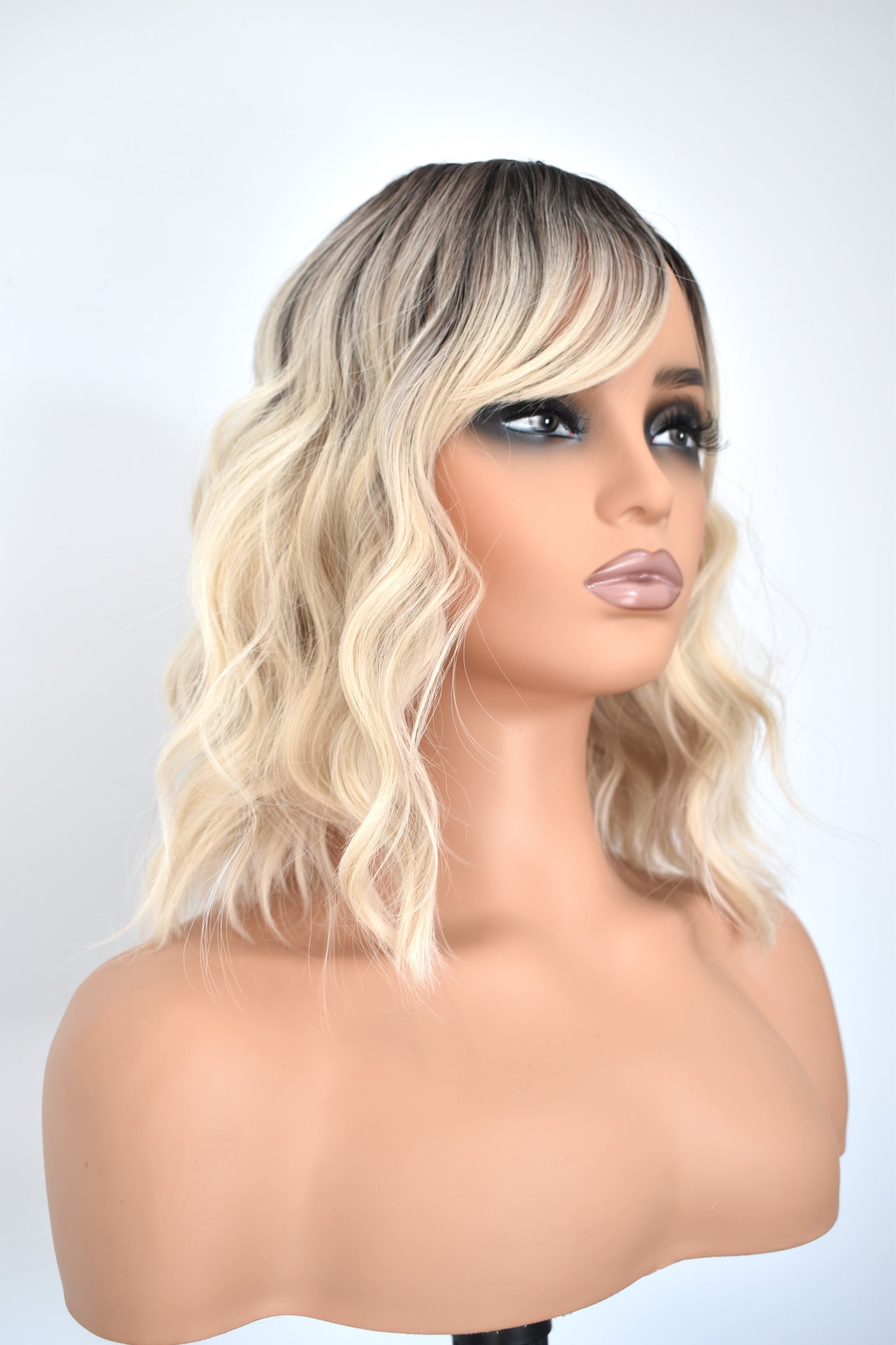 ANNA Fringe Synthetic Ombre Blonde