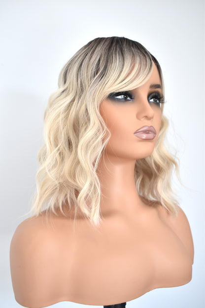 ANNA Fringe Synthetic Ombre Blonde