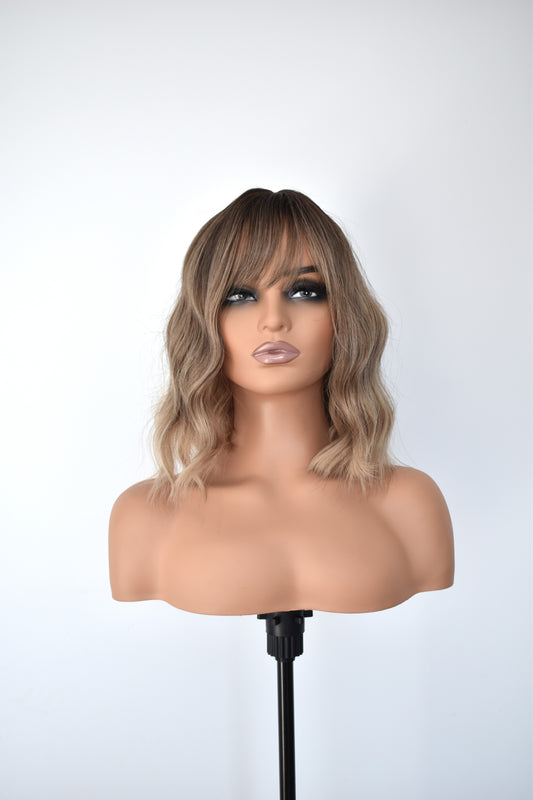 ANNA Fringe Synthetic Ombre Brown