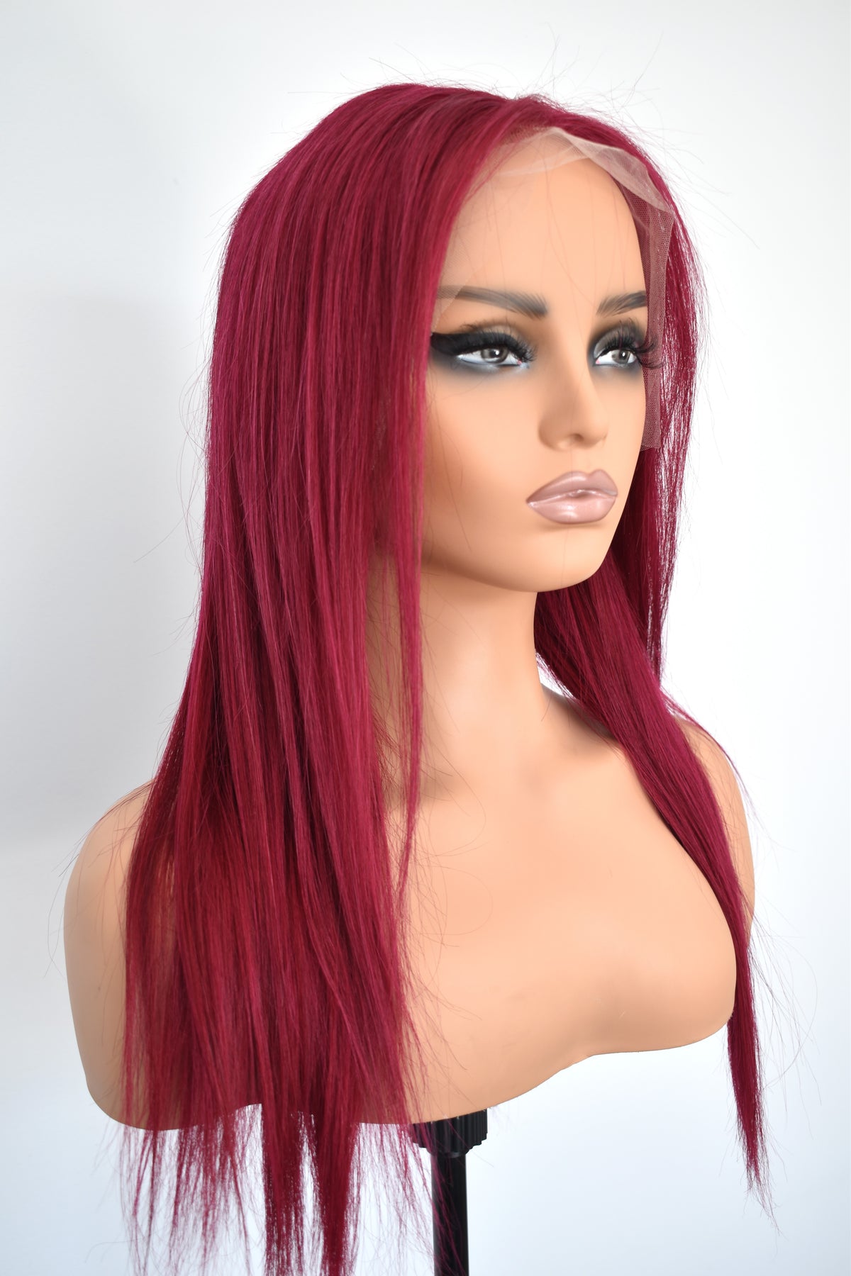 LILY Lace Front Human Hair Light Burgundy MTO