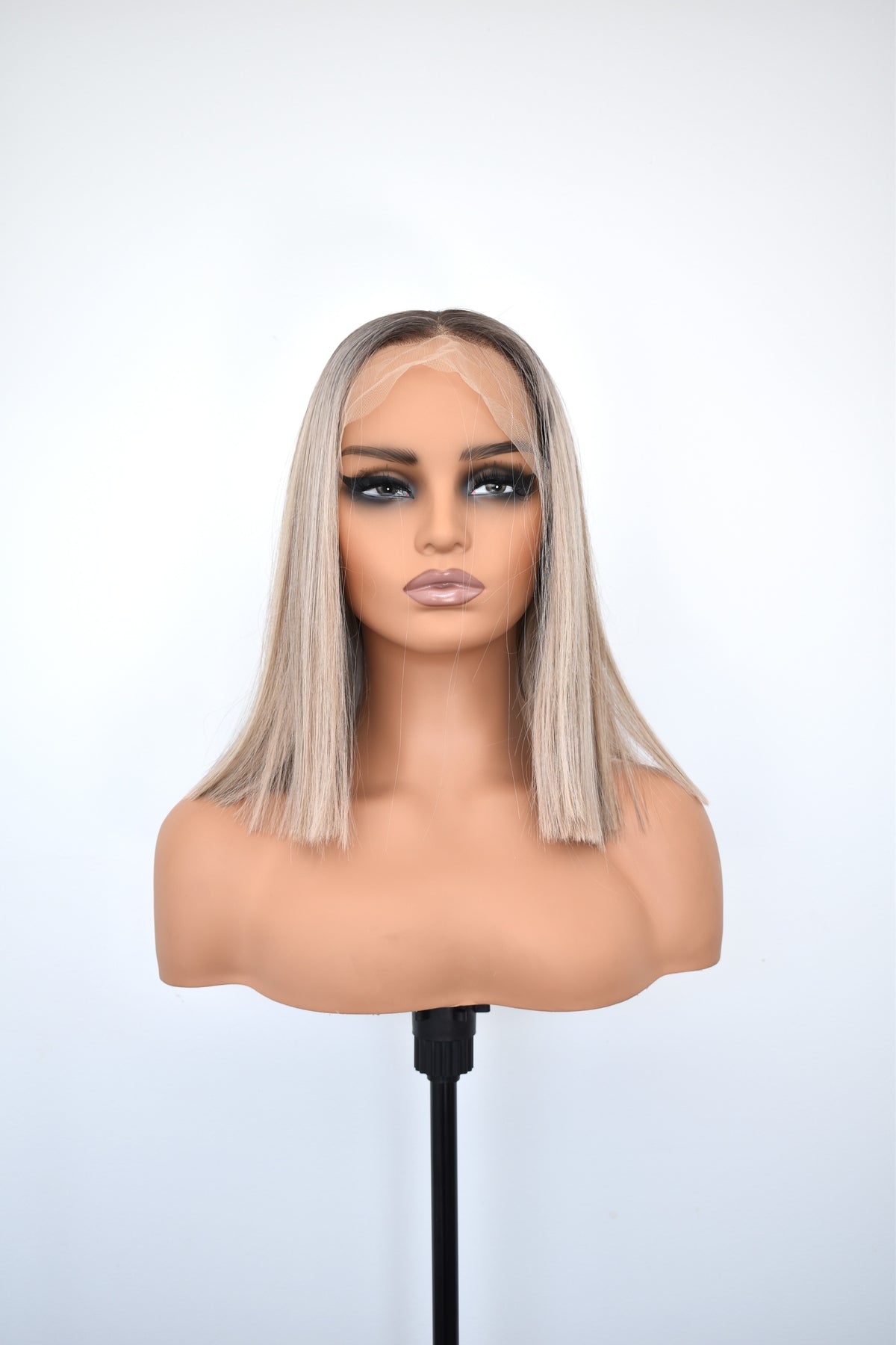 EMMA Lace Front Synthetic Blonde with Dark Brown Roots