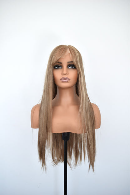 EVA Lace Front Synthetic with Fringe Dark Blonde