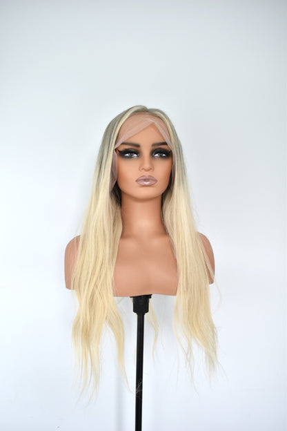 GIGI Lace Front Human Hair 24" Ombre Blonde RTS