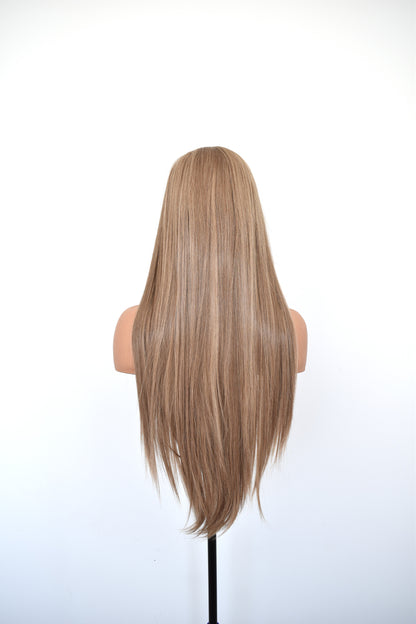 EVA Lace Front Synthetic with Fringe Dark Blonde