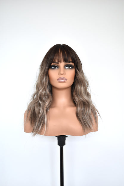DAVINA Fringe Synthetic Brown Ombre