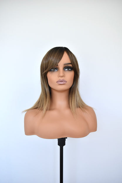 INDI Fringe Synthetic Ombre Dark Honey Blonde