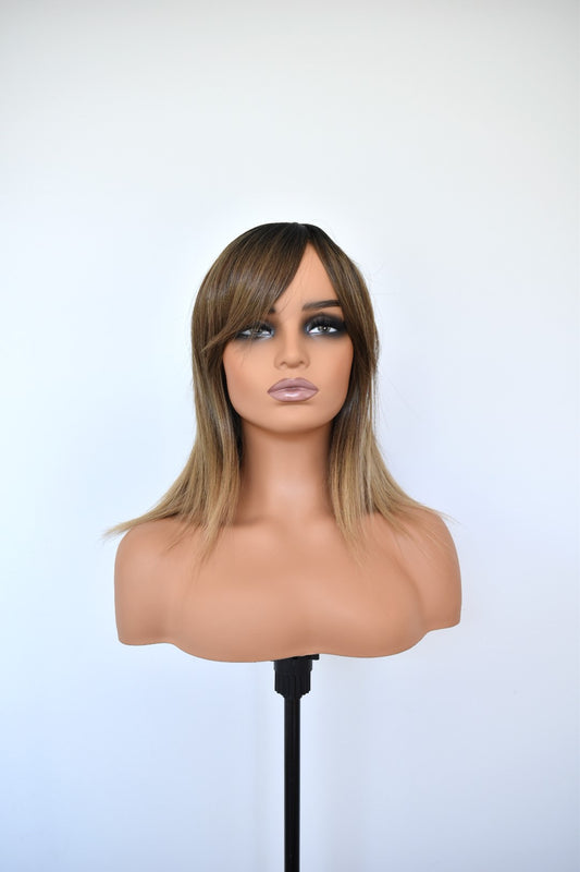 INDI Fringe Synthetic Ombre Dark Honey Blonde
