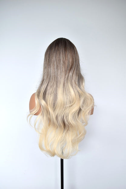 RHEA Fringe Synthetic Ombre Blonde