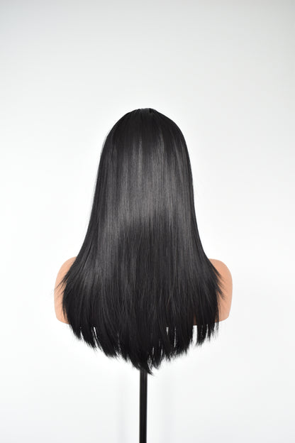 INEZ Fringe Synthetic Black