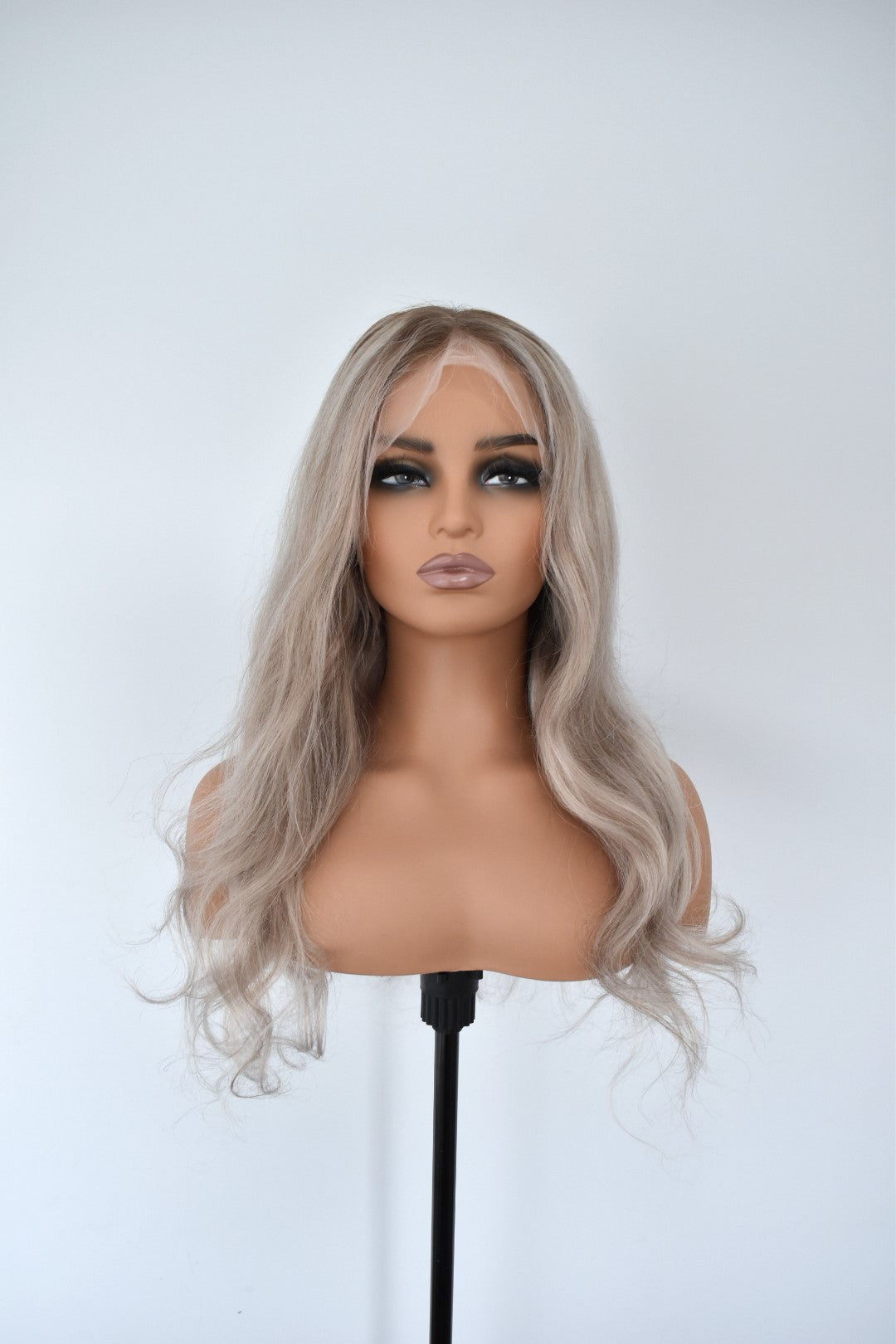 ASH Lace Front Human Hair 20" Ash Blonde RTS