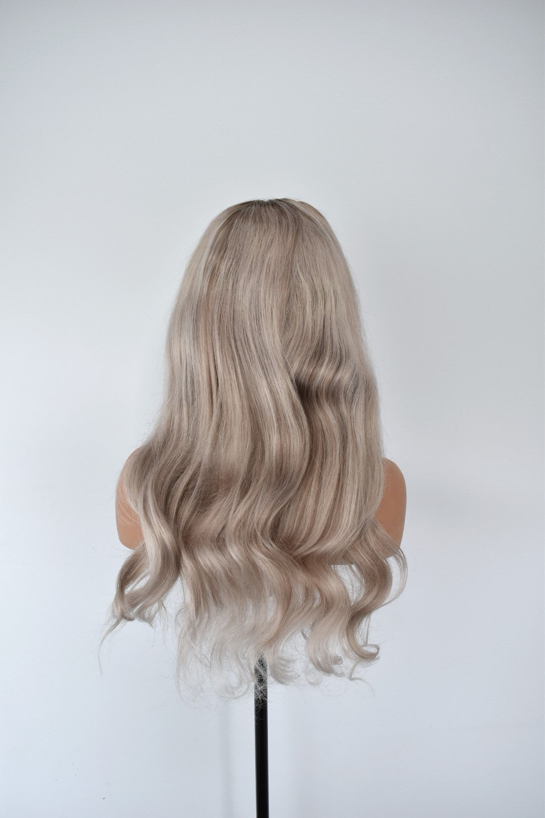 ASH Lace Front Human Hair 20" Ash Blonde RTS