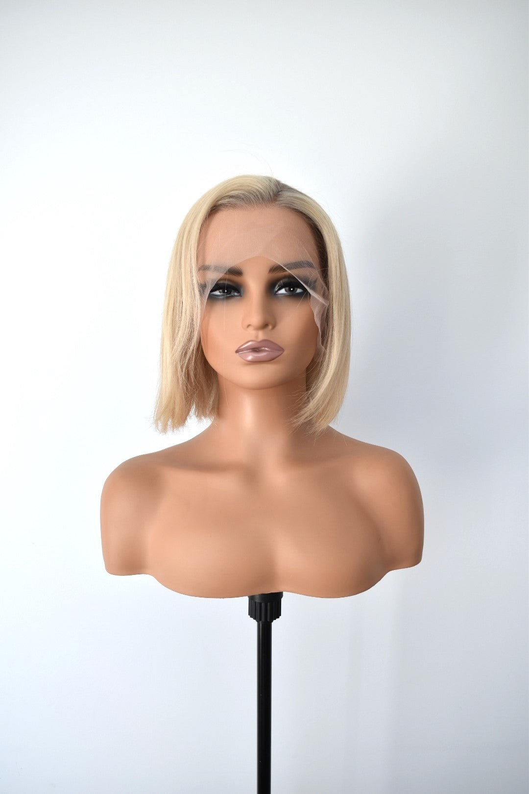 STELLA Lace Front Human Hair Bob Blonde with Subtle Roots RTS