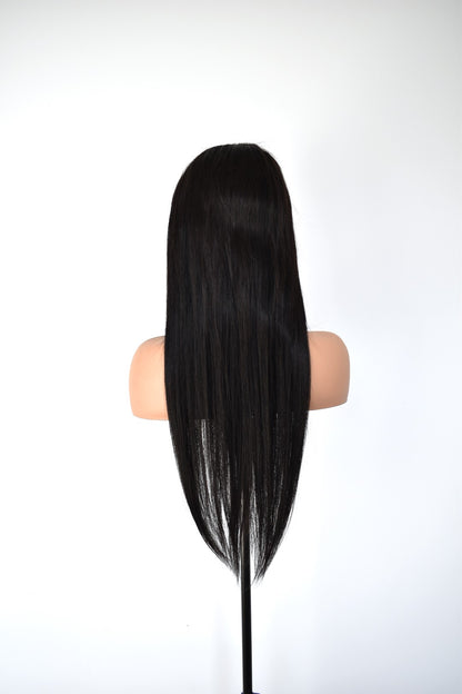 ADRIANA Lace Front Human Hair Black MTO