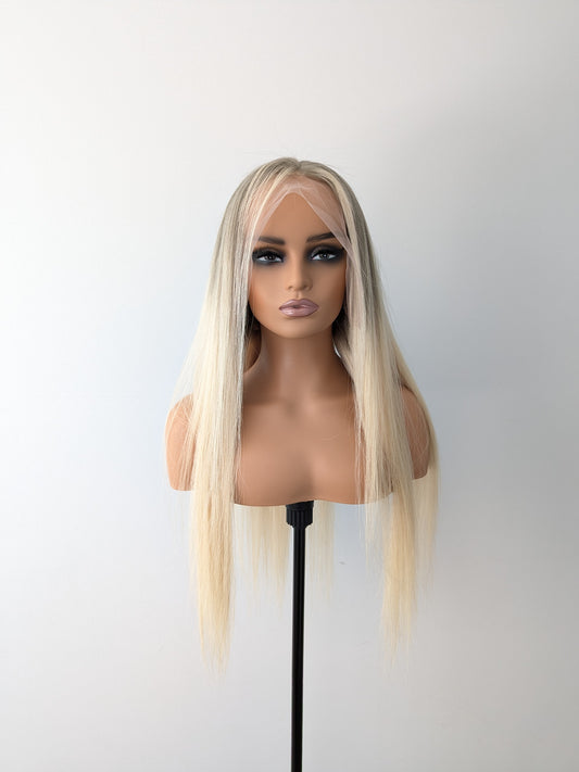 GIGI Lace Front Human Hair Ombre Blonde MTO