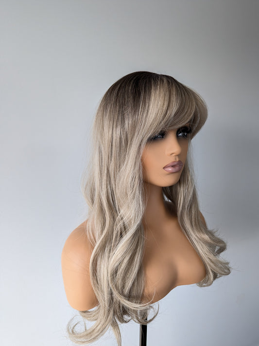 CARA Fringe Synthetic Ash Ombre Blonde