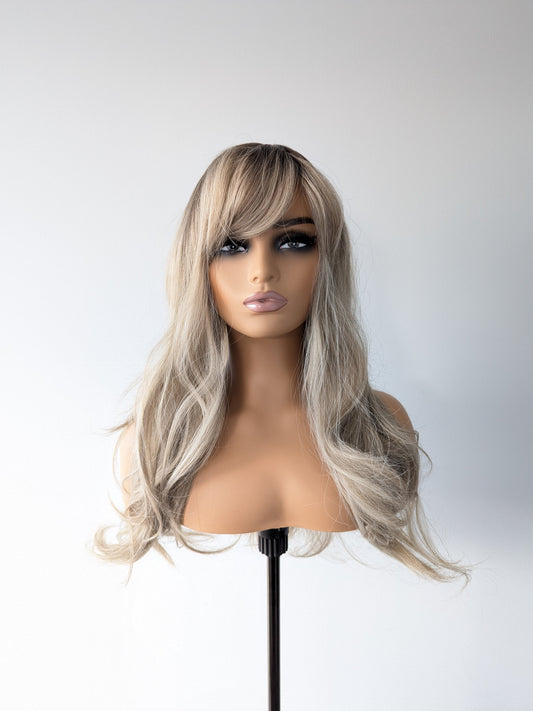 CARA Fringe Synthetic Ash Ombre Blonde