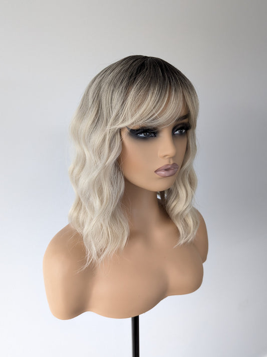 ANNA Fringe Synthetic Ombre Blonde