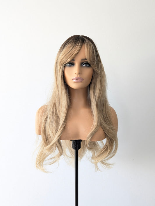 BELLE Fringe Synthetic Ombre Blonde