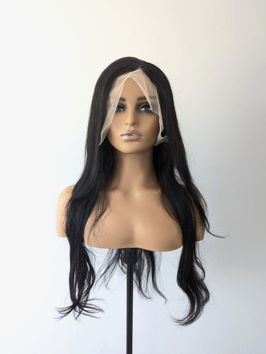 ADRIANA Lace Front Human Hair Black MTO