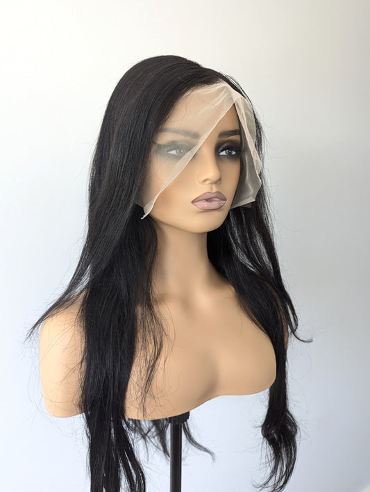 ADRIANA Lace Front Human Hair Black MTO