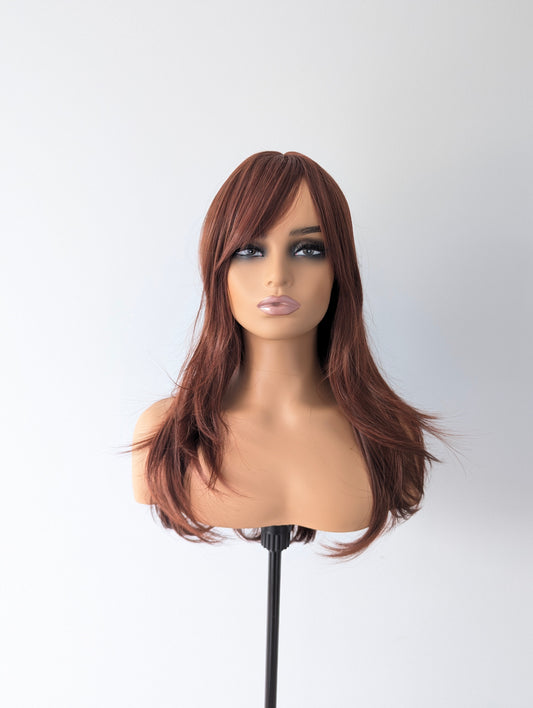 SCARLETT Fringe Synthetic Red Brown