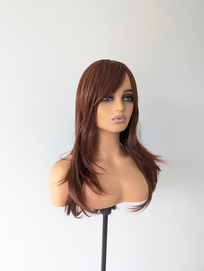 SCARLETT Fringe Synthetic Red Brown