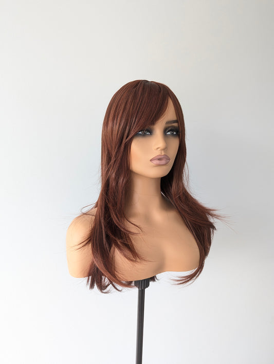 SCARLETT Fringe Synthetic Red Brown