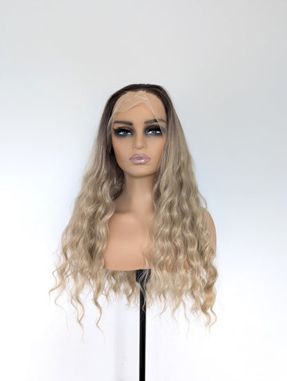 CHLOE Lace Front Synthetic Dark Blonde with Dark Roots