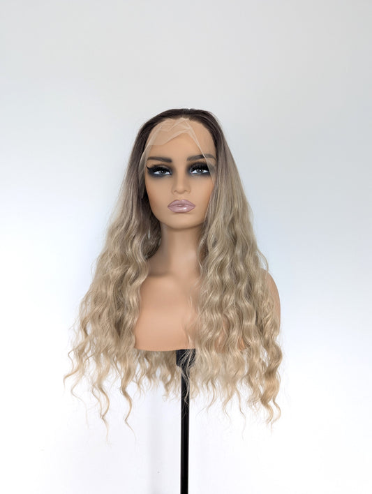 CHLOE Lace Front Synthetic Dark Blonde with Dark Roots