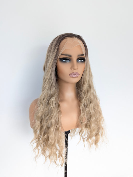 CHLOE Lace Front Synthetic Dark Blonde with Dark Roots