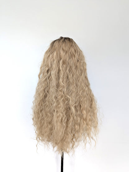 BIANCA Lace Front Synthetic Blonde with Dark Roots
