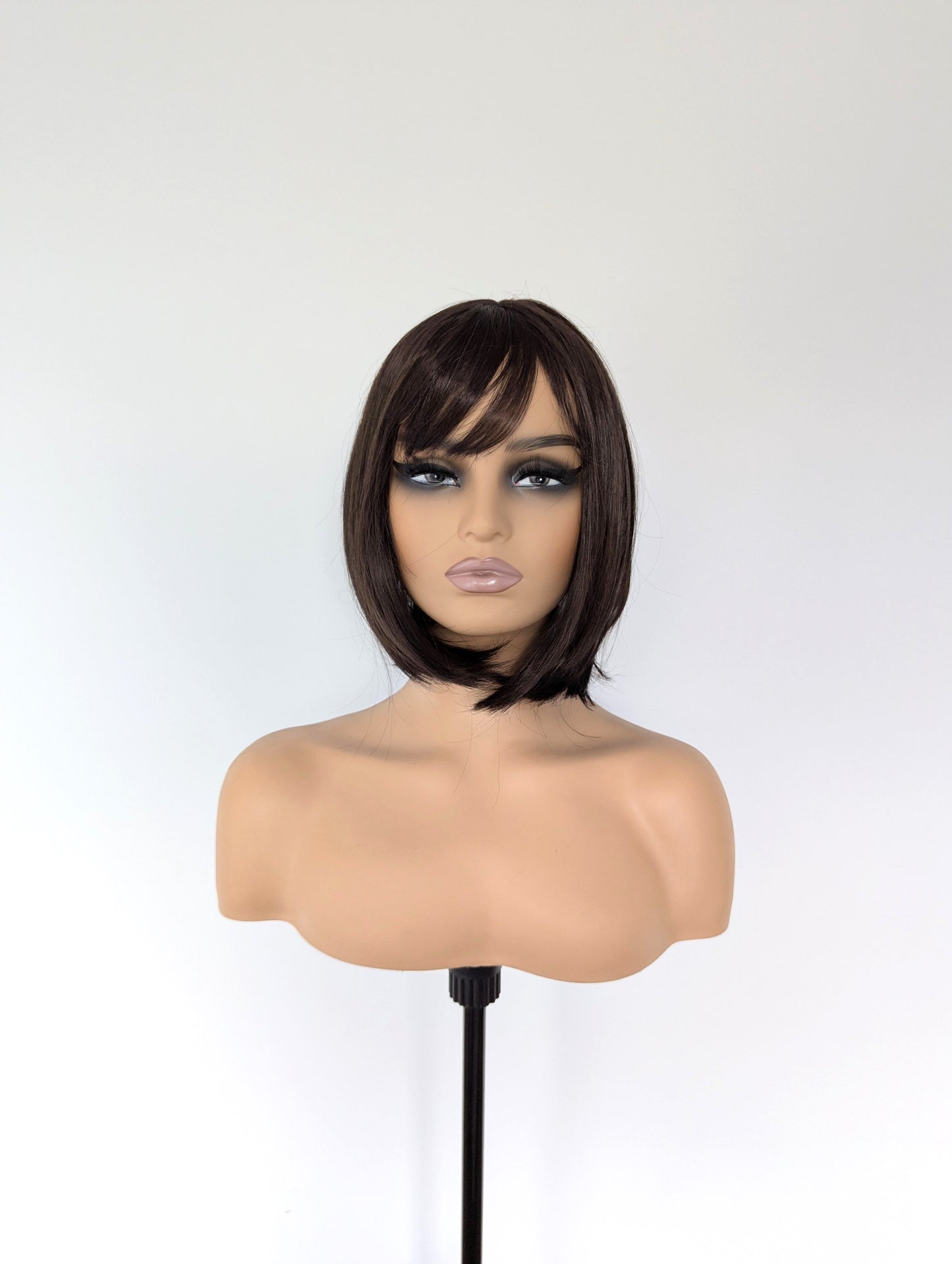 EDEN Fringe Synthetic Dark Brown Bob