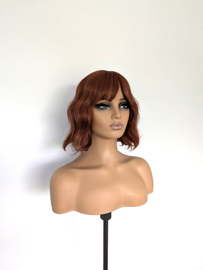 VIVIAN Fringe Synthetic Red