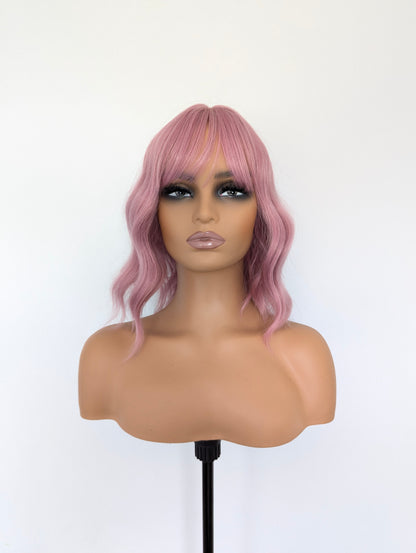 CELINE Fringe Synthetic Pink