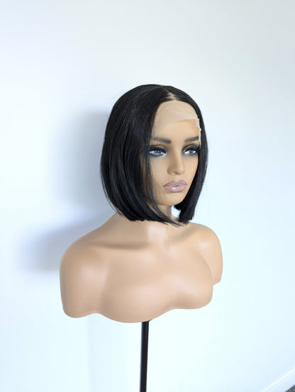 EVELYN Lace Front Synthetic Black Bob