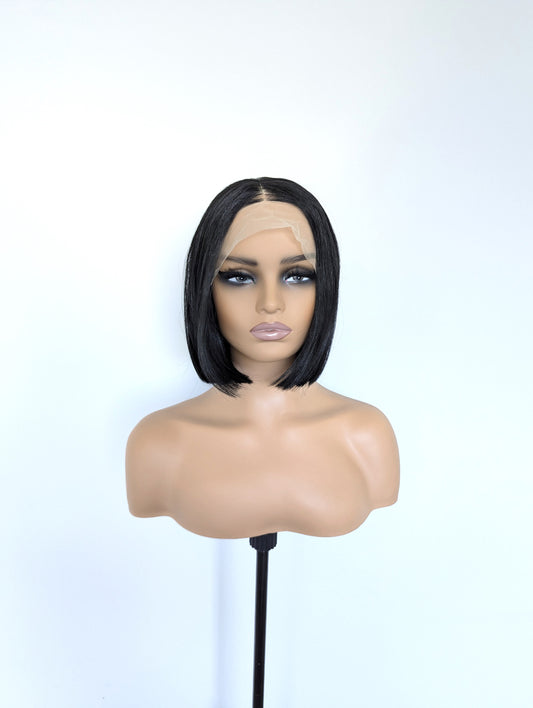 EVELYN Lace Front Synthetic Black Bob